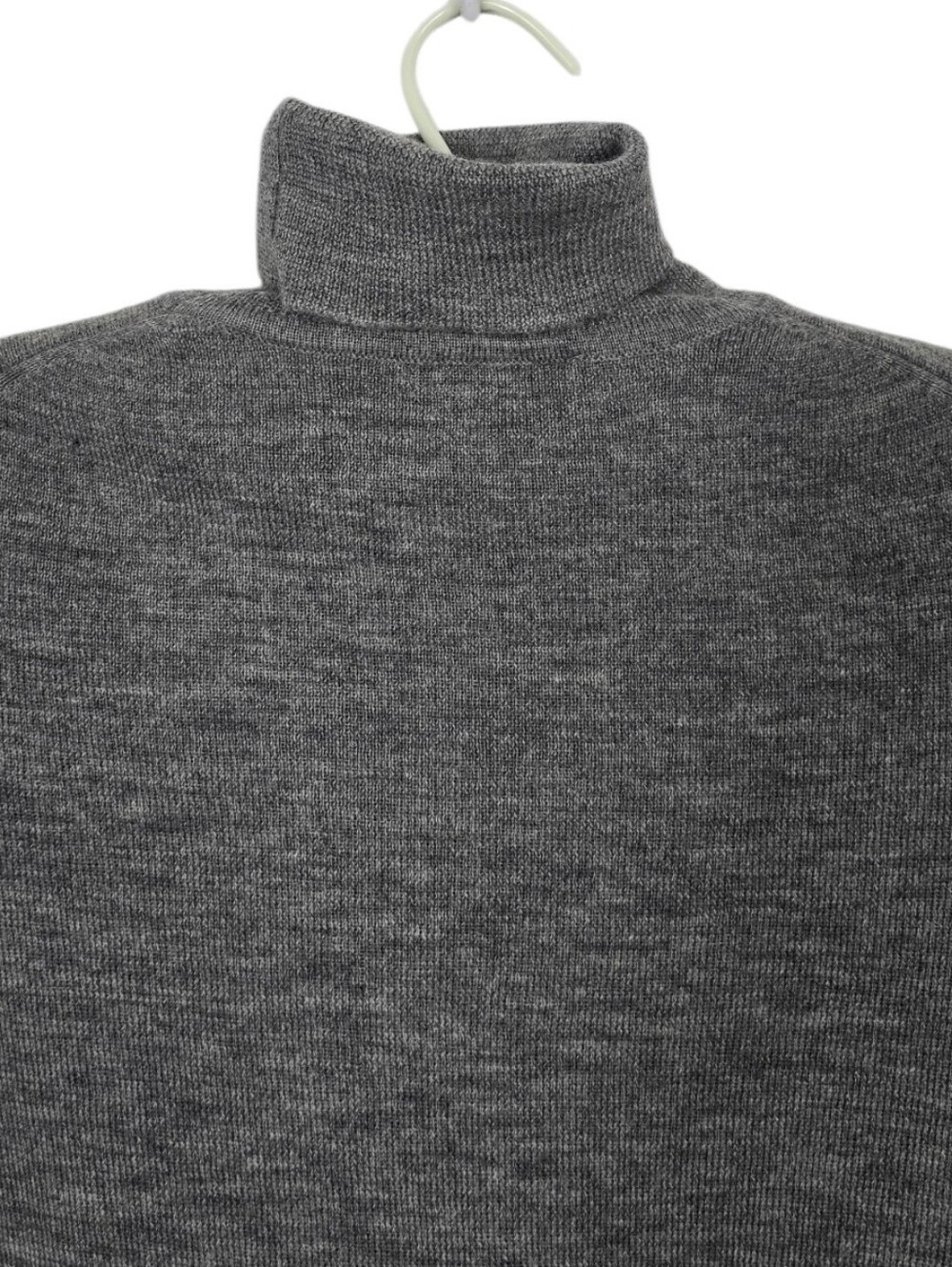 Ann Taylor 100% Merino Wool Turtleneck Sweater Heathered Gray Women's Medium - Picture 5 of 7